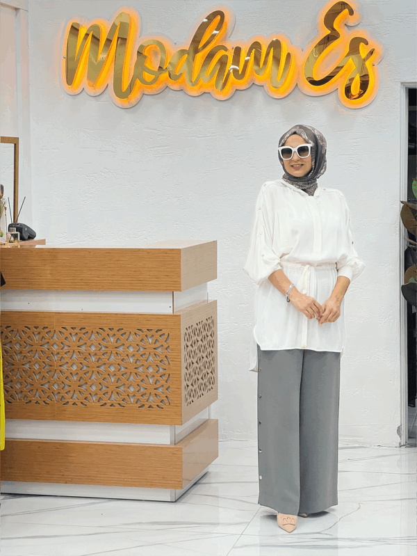 Hukka Pamuk Tunik Ekru - 38