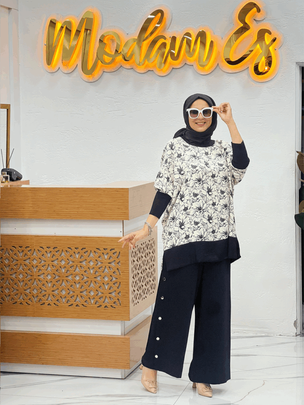 Ribanalı Tunik Siyah - Standart